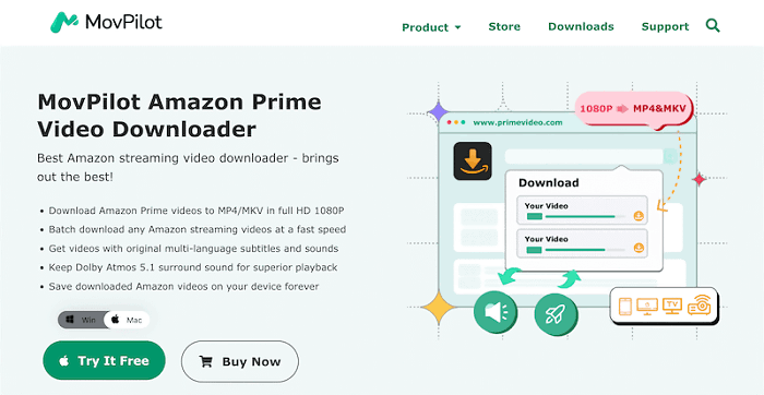 Info Page of MovPilot Amazon Prime Video Downloader