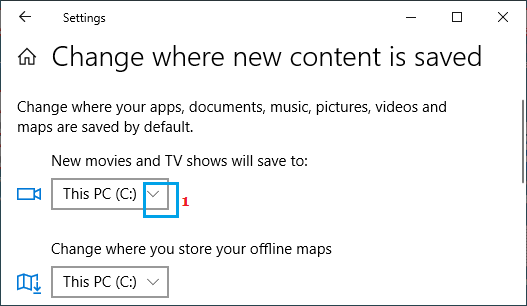 Change Save Place
