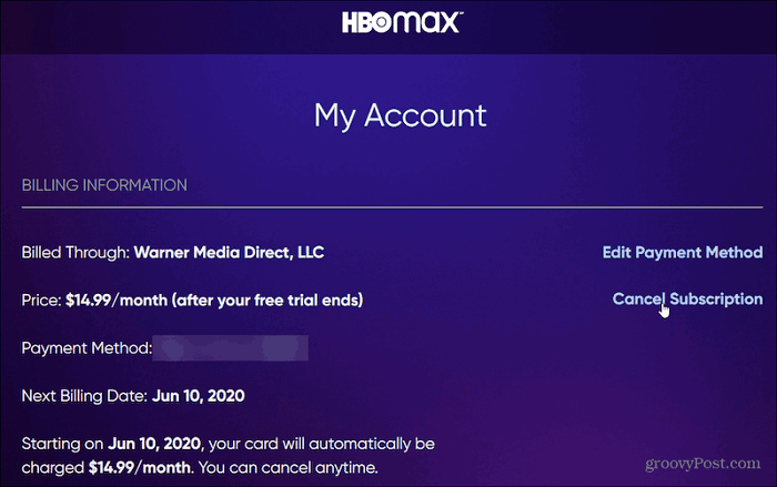 Check HBO Max Subscription Status