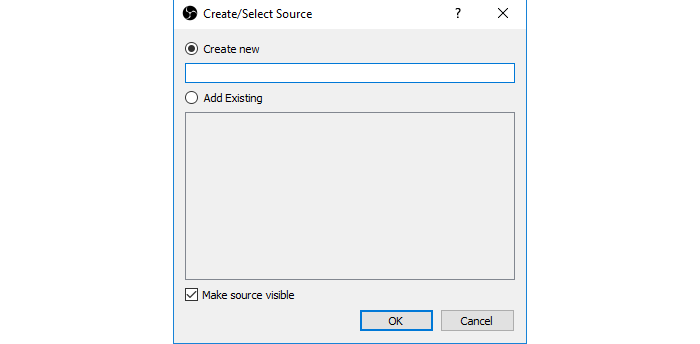Create Select Source