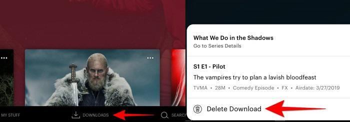 Delete Hulu Downloads