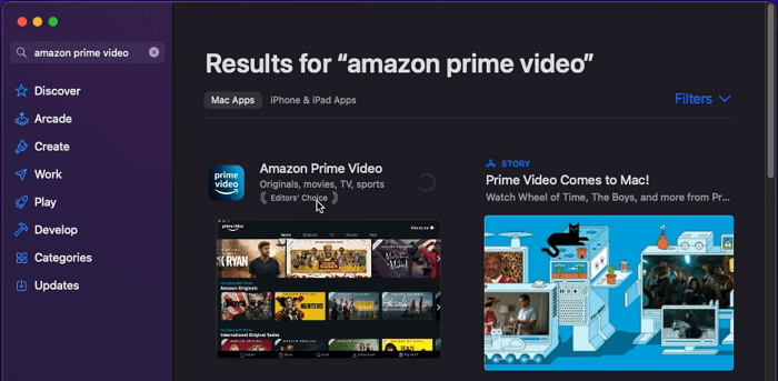 Download Amazon Prime Video App on Mac