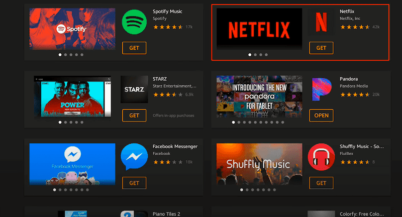 Download Netflix App on Amazon Tablet