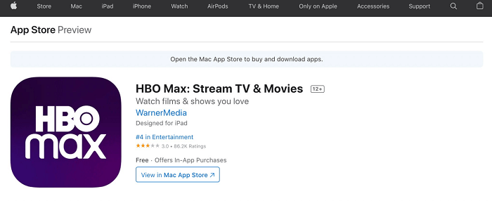 hbo max for mac download