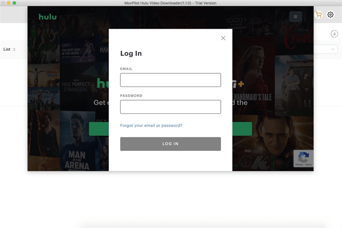 Log into Hulu on MovPilot