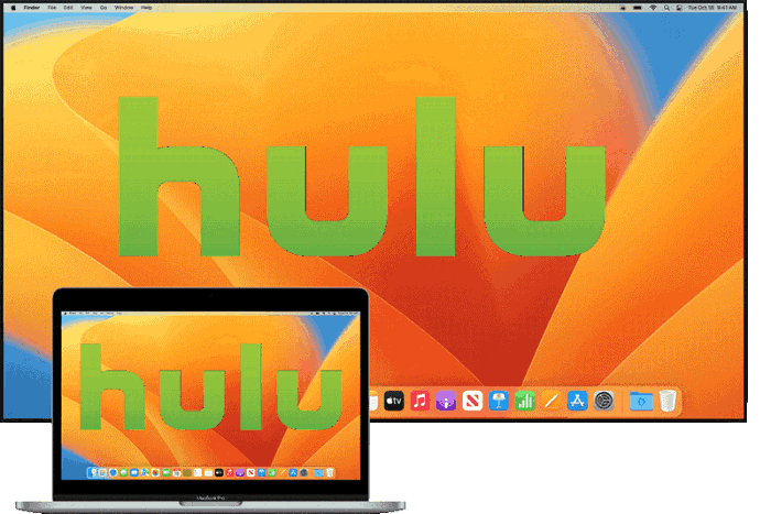 Mirror Hulu on Laptop to TV