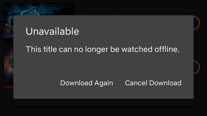 Netflix Downloads Unavailable