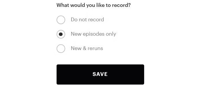 Choose Episodes to Record