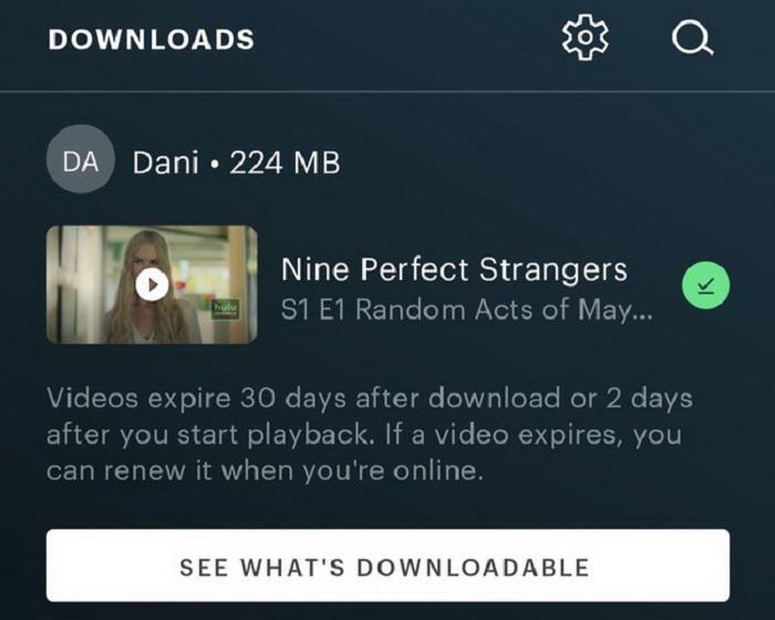 Renew Expired Downloads on Hulu