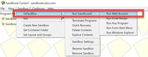 Run a Browser in Sandbox