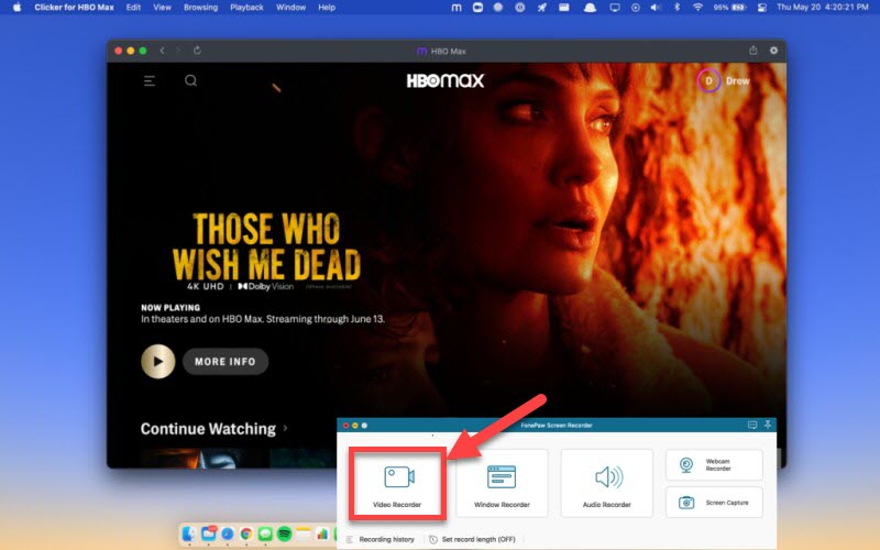 บันทึก HBO Max บนเดสก์ท็อปด้วย FonePaw