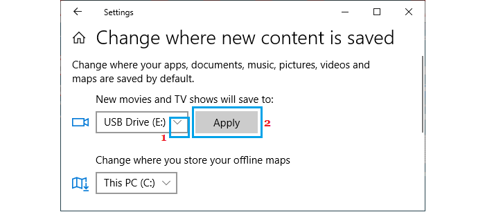 Apply the New Setting