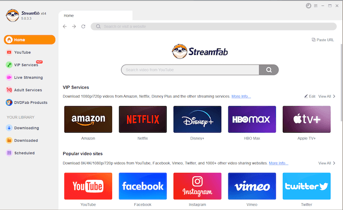 Scaricatore video Disney Plus di StreamFab