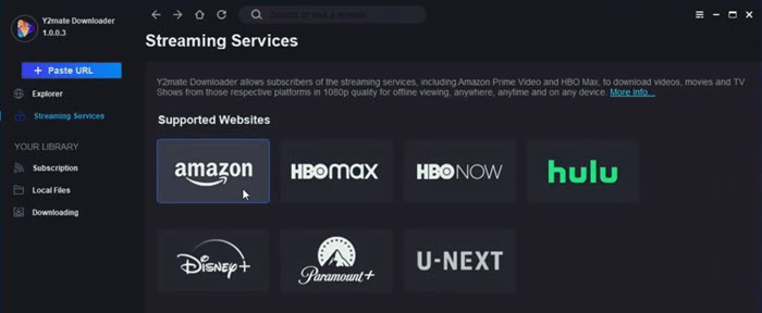 Y2Mate User Interface